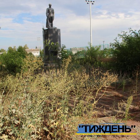 У Тростянці пам`ятник героям війни потонув у бур`янах