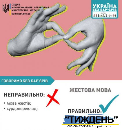 БЕЗБАР’ЄРНИЙ СЛОВНИК: ЖЕСТОВА МОВА